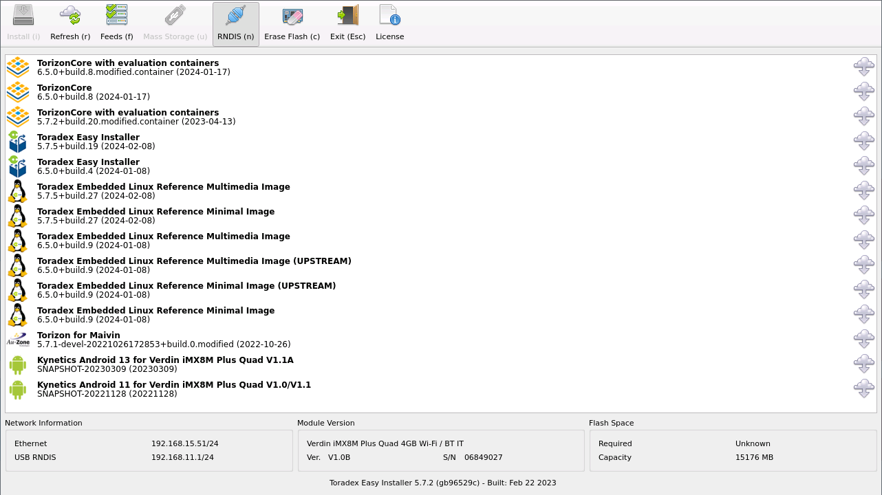 Toradex Easy Installer GUI